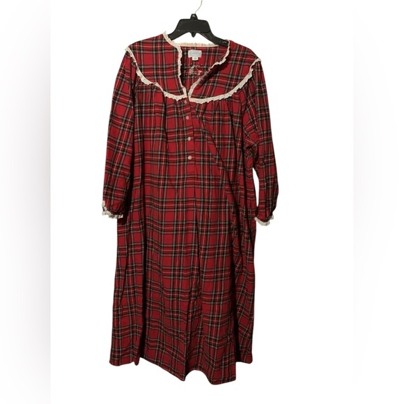 Lanz of Salzburg Other - Red and White Ruffled Pajamas with Bishop Sleeves